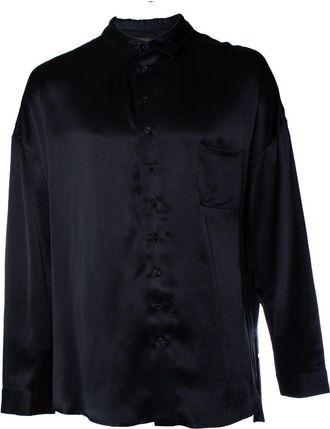 Albus Lumen black silk shirt