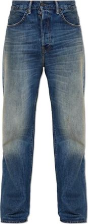 Acne Studios Straight-leg Jeans - Heren - Regular Fit Jeans - Blauw - W30 L32 - Katoen - Jeans