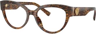 Dolce & Gabbana Cat-Eye Optisch Montuur - Dames - Brillen - Bruin - 54 MM - Accessoires