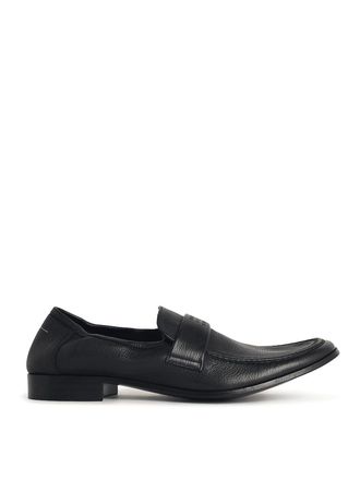 Maison Margiela Black swing-toe leather moccasins