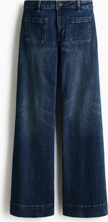 H&M Wide High Jeans - Blue