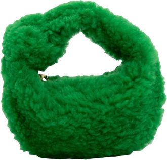 Bottega Veneta Pre-owned Mini Bags, female, Green, Size: ONE SIZE Pre-owned Fluffy Handle Bag