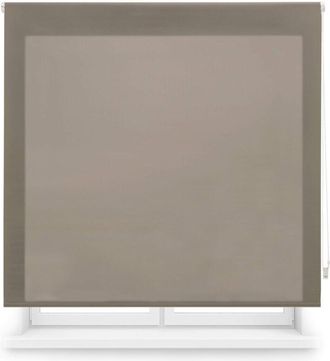 Blindecor Blindecor - Ara Tenda a rullo traslucida tinta unita - Marrone, 120 x 175 cm (Larghezza x Altezza) Dimensioni del tessuto 117 x 170 cm Tenda per