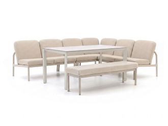 Manifesto Furniture Manifesto San Teodoro/Sestino 160cm hoek dining loungeset 6-delig