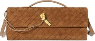 Tiffany & Fred Woven Suede & Leather Shoulder Bag