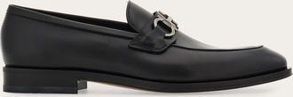 Ferragamo Men Loafer with Gancini buckle Black Size 10.5