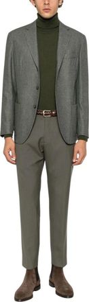 Eleventy Blazer classico con revers - - Suits - Uomo - Verde - M