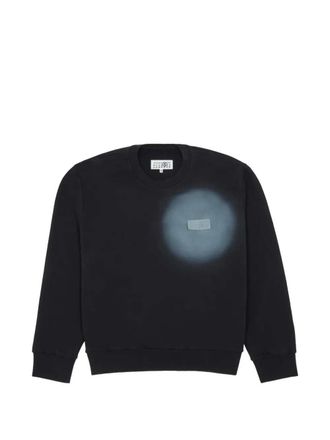 Maison Margiela Felpa Mm6 Maison Margiela A Maniche Lunghe Con Dettaglio Logo