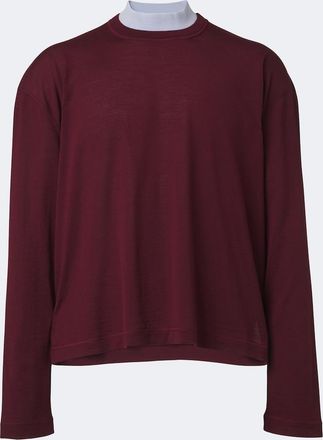 Jil Sander Jersey cropped de lana