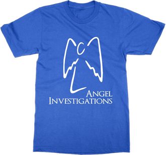 Generic Angel Investigations Buffy T-Shirt (Blue, XXL)