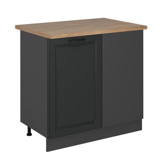 Vicco Armario De Esquina R-line, Antracita Casa De Campo, 86 Cm, Et Roble