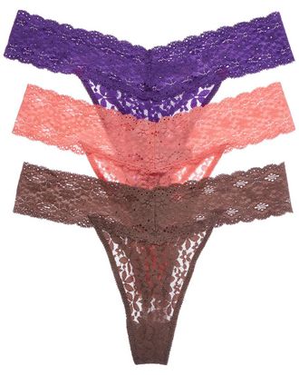 Wacoal 3pk Lace Thongs