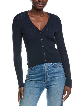 Autumn Cashmere Pointelle Cardigan