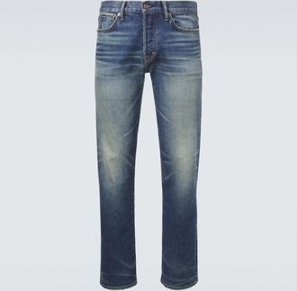 Tom Ford Jeans rectos con efecto desgastado