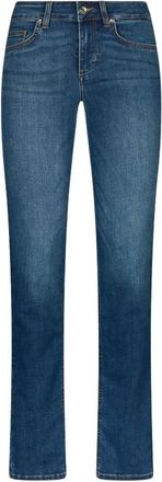 Liu Jo Jeans, Dames, Blauw, W31, Leer, Slim-fit Jeans