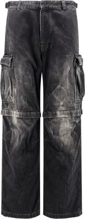 Balenciaga Cargo Denim Broek - Heren - Loose Fit Jeans - Zwart - XS - Denim - Jeans