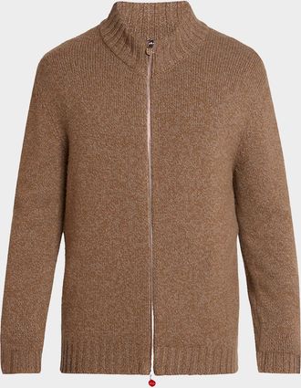 Kiton Men & apos;s Cashmere Knit Cardigan Sweater