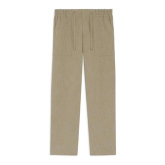 Dr&ocirc;le de Monsieur Straight Trousers, male, Gray, Size: M Le Pantalon Elastiqu&eacute; Coton