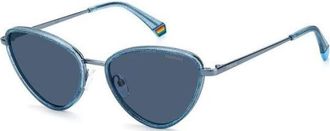 Polaroid Womens PLD6148SX-0PJP-C3 PLD6148SX 55 0PJP C3 Fashion Sunglasses - Blue - One Size