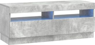 vidaXL Mueble De Tv Led Gris Hormig&oacute;n Madera De Ingenier&iacute;a Vidaxl