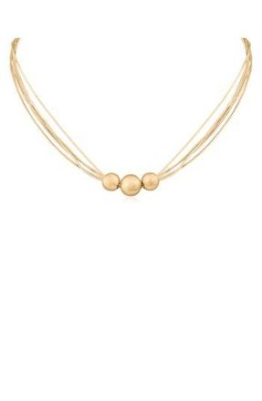 Jardin Beaded Snake Chain Layered Necklace in Gold at Nordstrom Rack