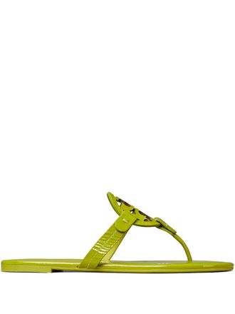 Tory Burch Miller sandals - women - Patent Leather/Nappa Leather/Rubber - 10.5 - Green