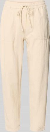Soyaconcept Hose mit elastischem Bund und Tunnelzug Modell Cissie in Sand, Gr&ouml;&szlig;e XXL