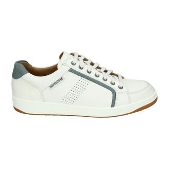 Mephisto Casual witte leren sneakers - Heren - Sneakers - Wit - 43 1/2 EU - Leer - Schoenen