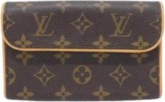 Louis Vuitton Pre-owned Belt Bags, female, Brown, Size: ONE SIZE Pre-owned Canvas Belt Bag