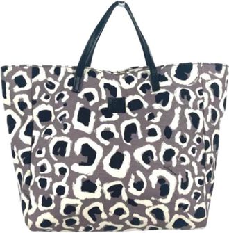 Gucci Pre-owned Tote Bags, female, Purple, Size: ONE SIZE Pre-owned Canvas gucci-bags