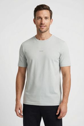 Boss Orange by Hugo Boss T-Shirt BOSS ORANGE TChup, Herren, Gr. 4XL, silber043, Single Jersey, Obermaterial: 96% Baumwolle, 4% Elasthan, unifarben, relaxed fit h&uuml;ftlang, Rundh