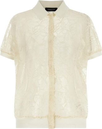 Fabiana Filippi Beige Organza Lace Cardigan