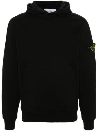 Stone Island Felpa con motivo Compass - Nero