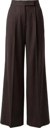 Max Mara Filato Wide Broeken - Dames - Broeken - Bruin - Maat: S Zijde