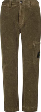 Stone Island Regular-Fit Straight Leg Pants with Structured Waistband