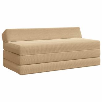vidaXL Sof&aacute; Cama Plegable Verde Gris 120 X 60 X 49 Cm Tela Vidaxl
