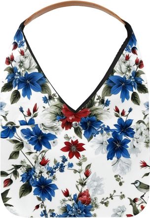 Generic Colorful Flowers Reusable Lightweight Grocery Bags - Foldable Into Compact Pouch, Washable & Sturdy, Multipurpose for Shopping and Travel