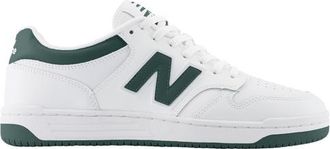 New Balance Mens 480 Low - Basketball Shoes White/Green Size 10.0