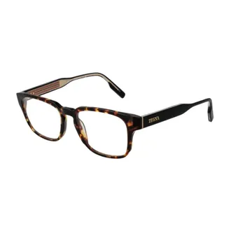 Ermenegildo Zegna Glasses, male, Brown, Size: ONE SIZE Elegant Square Glasses Frame