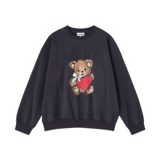 Ganni Sweatshirts, female, Black, S, Ganni Jumpers Black