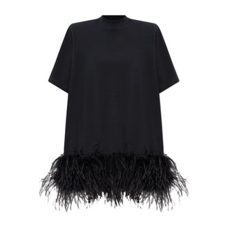 The Attico Dames, Jurken, Zwart, Maat: 3XS Katoen