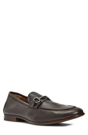 Aquatalia Jason Bit Loafer in Dark Brown Nappa at Nordstrom, Size 11.5