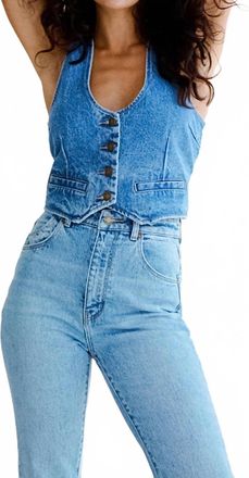 Rolla's Dallas Denim Vest In Chloe Recycled