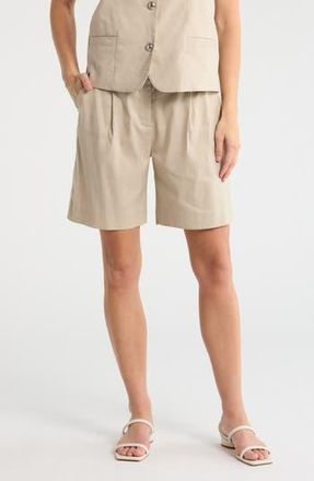 Rag & Bone Lena Linen Shorts in Sanst at Nordstrom Rack, Size 12
