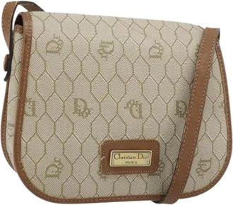 Dior Pre-owned Plastic Schoudertas - Dames - Vintage Schoudertas - Beige - ONE Size - Leer - Vintage