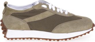 Doucal's Arrow Sneaker - Heren - Sneakers - Groen - 45 EU - Katoen - Schoenen