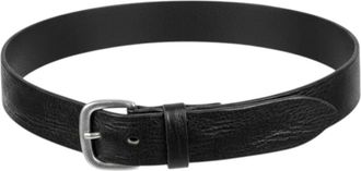 Alberto Luti Vintage Leren Riem - Heren - Riemen - Zwart - 115 CM - Leer - Accessoires