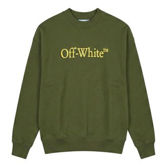 Off-white Zachte en veelzijdige sweater - Heren - Sweatshirts & Hoodies - Groen - Maat: 2XL Katoen