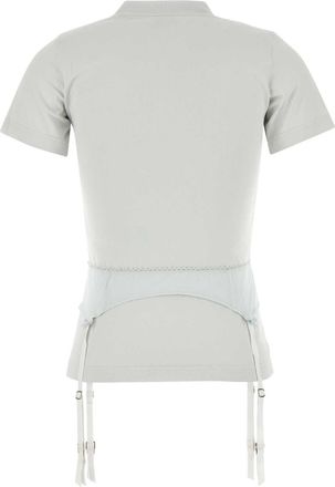 Balenciaga Womens Lingerie T-Shirt White Cotton Elastane