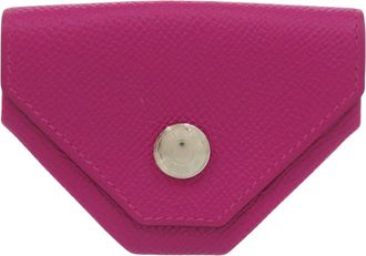 Hermès Rose Purple Epsom Leather Coin Purse/Coin Case (Pre-Owned)